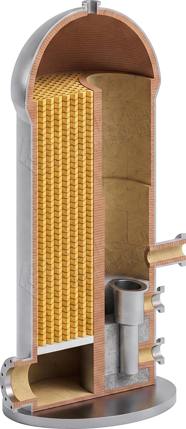 Hot Blast Stove Refractory Checker Bricks 3D Cutaway